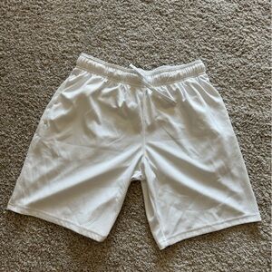 Walmart Brand White Athletic Mesh Shorts